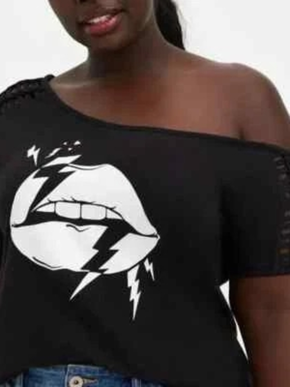 Torrid Off Shoulder Graphic T